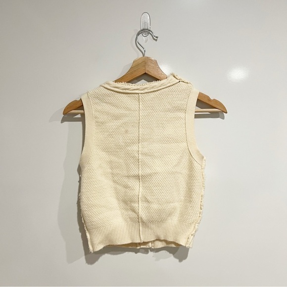 Free People Cropped Denson Cable Sweater Vest - Picture 5 of 12